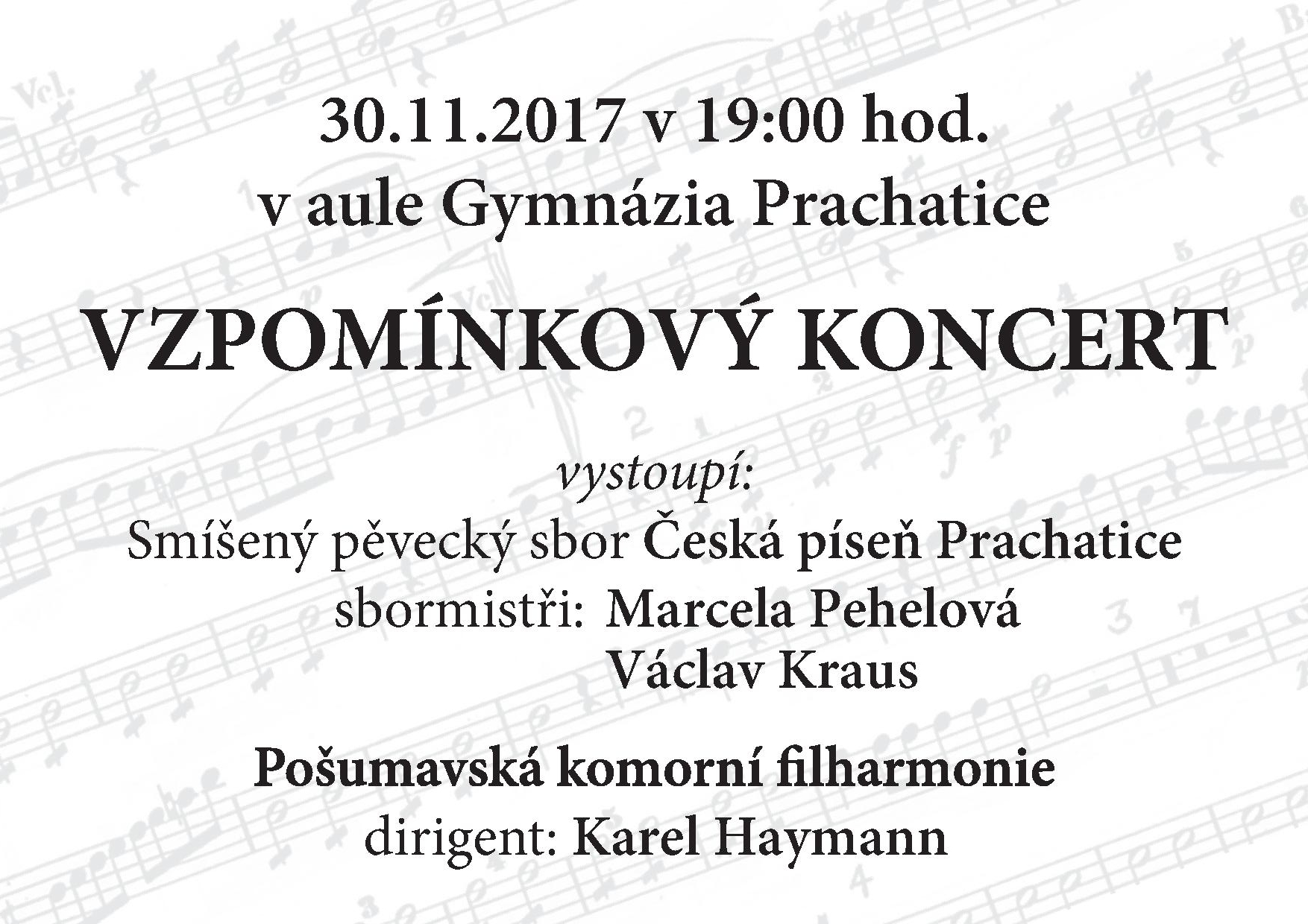 Vzpominkovy koncert 2017